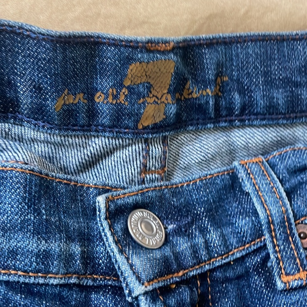 7 For All Mankind low rise boot cut jeans - Picture 3 of 5